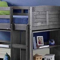 Louver Twin Modular Low Loft Bed