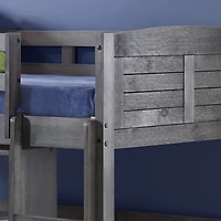 Louver Twin Modular Low Loft Bed - Group C