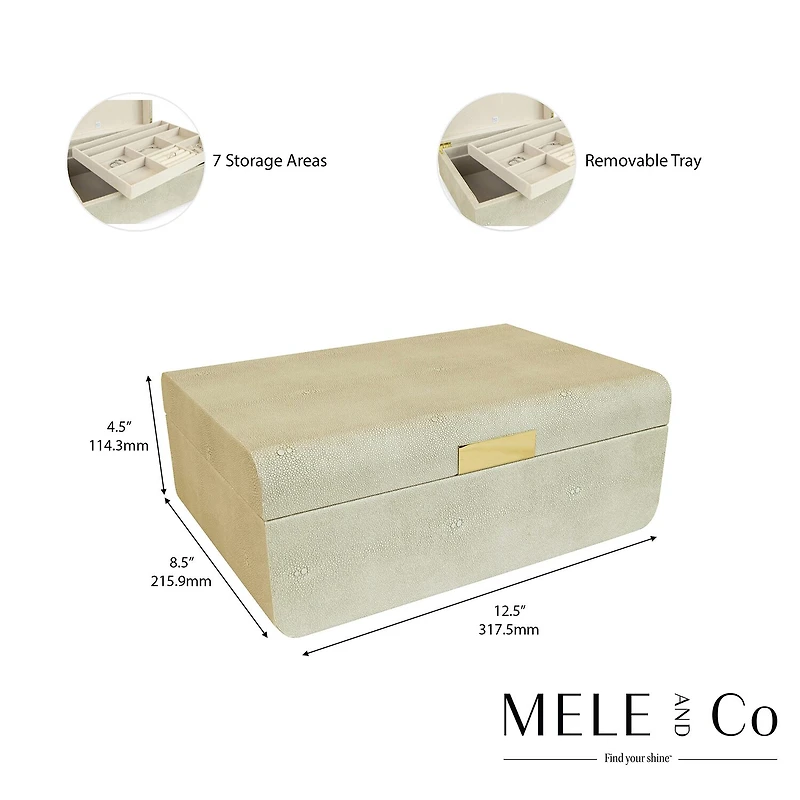 Mele And Co Rebecca Cream Jewelry Box