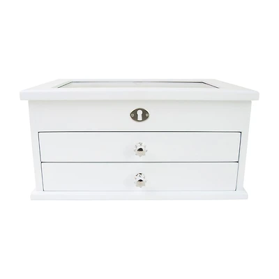 Mele And Co Large Lili White Jewelry Box