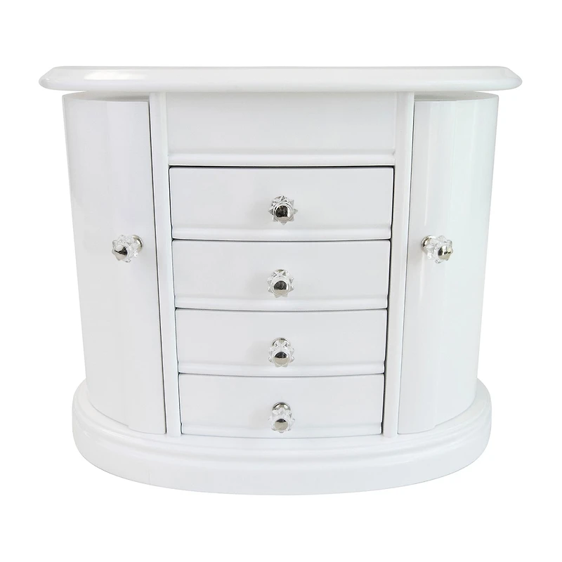 Mele And Co Heloise White Jewelry Box