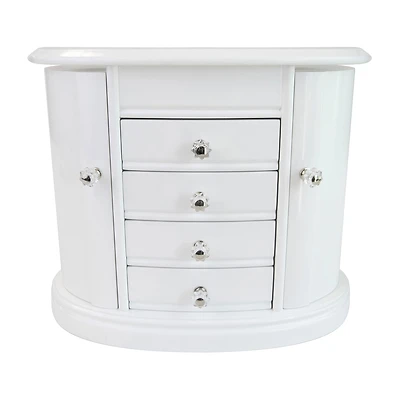 Mele And Co Heloise White Jewelry Box