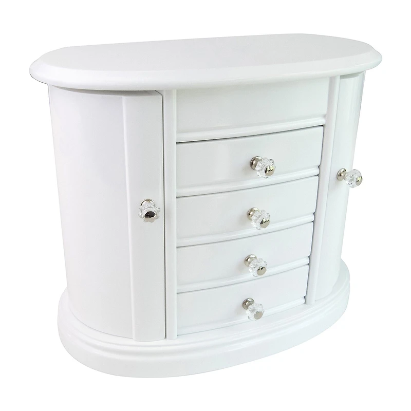 Mele And Co Heloise White Jewelry Box