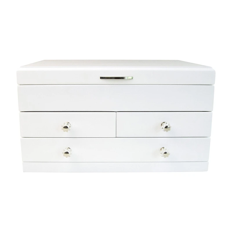 Mele And Co Fairhaven White Jewelry Box