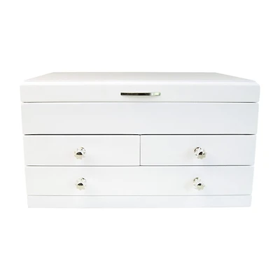 Mele And Co Fairhaven White Jewelry Box