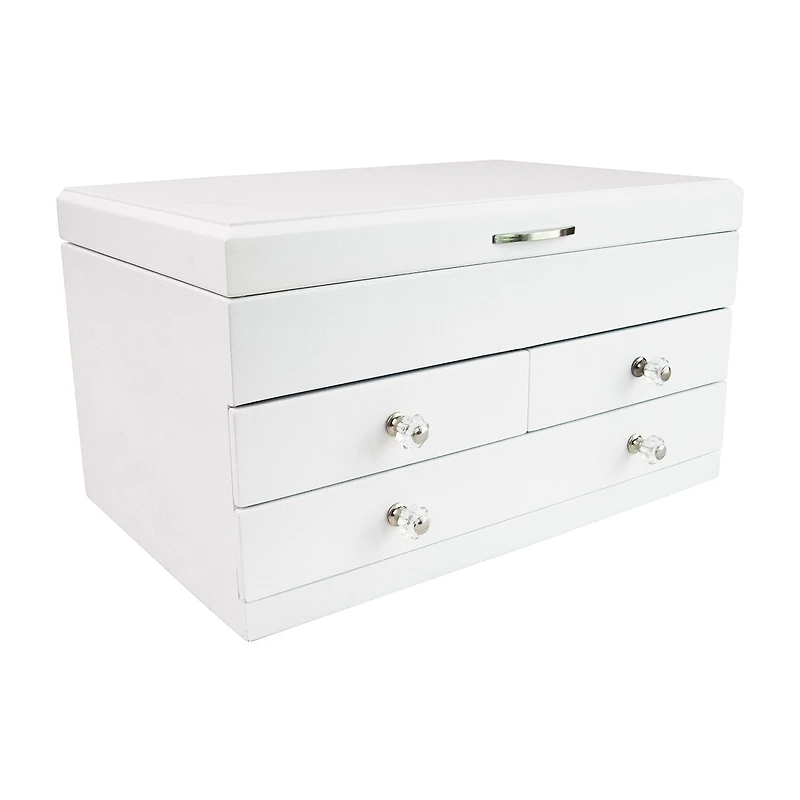 Mele And Co Fairhaven White Jewelry Box