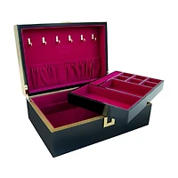 Mele And Co London  Black Jewelry Box