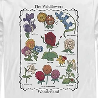 Mens Long Sleeve Alice Wonderland Graphic T-Shirt