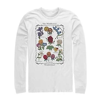 Mens Long Sleeve Alice Wonderland Graphic T-Shirt