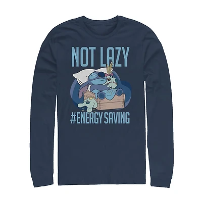 Mens Long Sleeve Stitch Graphic T-Shirt