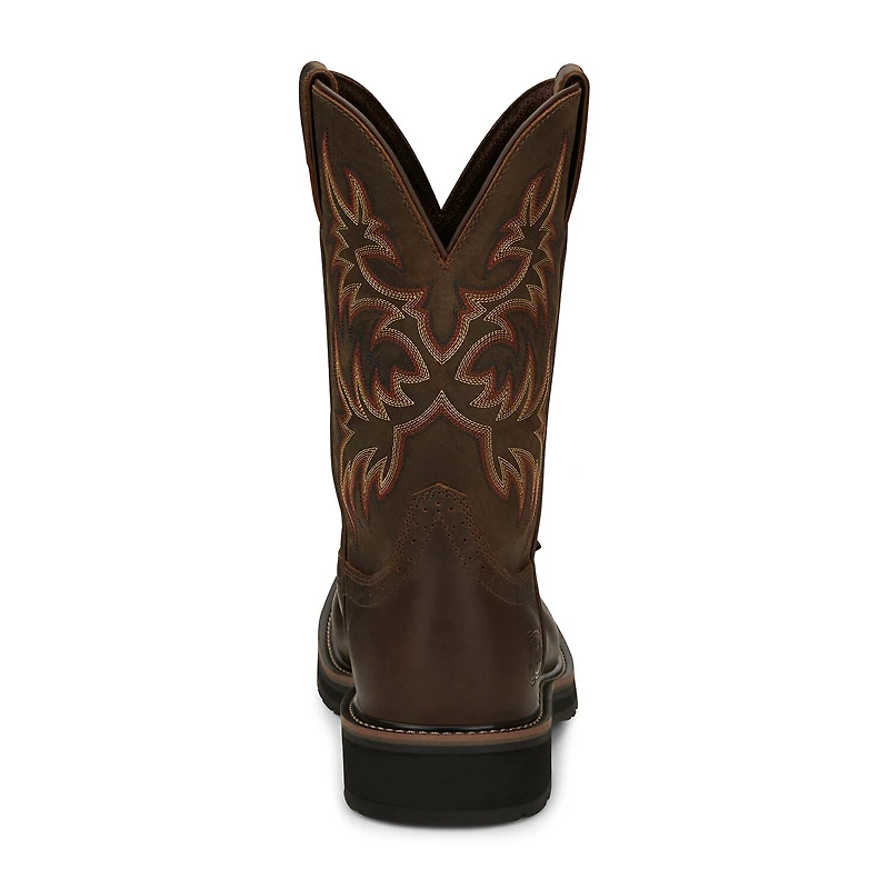 Justin Mens Work Stampede Steel Toe Boots