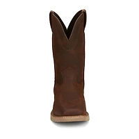 Justin Mens Work Stampede Square Toe Boots