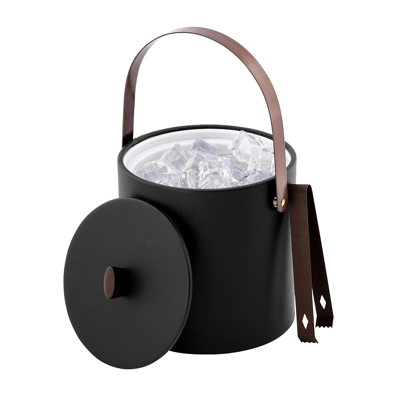Kraftware Durham 2-pc Ice Bucket With Lid + Tong Set