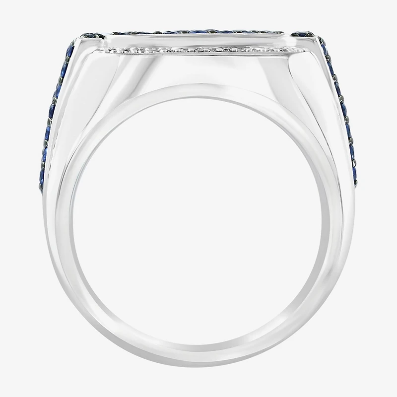 Effy Final Call Limited Quantities! Mens Genuine Blue Sterling Silver Round Fashion Ring