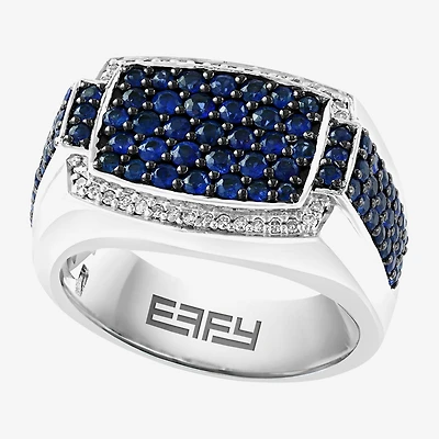 Effy Final Call Limited Quantities! Mens Genuine Blue Sterling Silver Round Fashion Ring