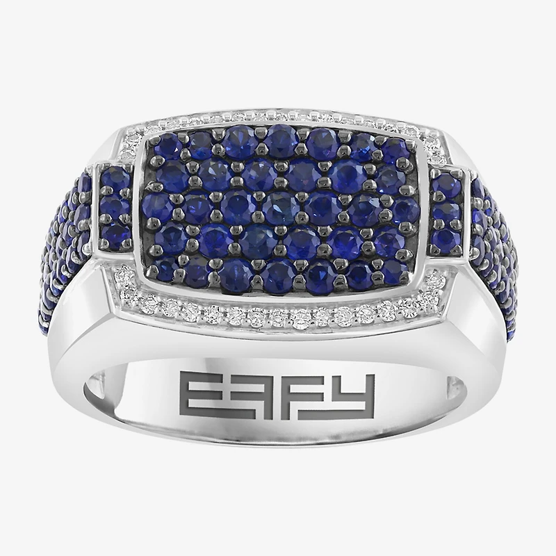 Effy Final Call Limited Quantities! Mens Genuine Blue Sterling Silver Round Fashion Ring