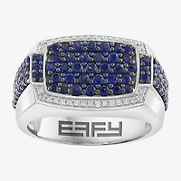 Effy Final Call Limited Quantities! Mens Genuine Blue Sterling Silver Round Fashion Ring