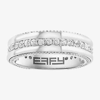 Effy Final Call Limited Quantities! Mens 1/7 CT. T.W. Genuine White Sapphire Sterling Silver Round Fashion Ring