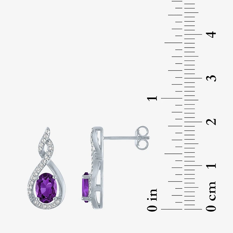 Gemstone Sterling Silver 2-pc. Oval Jewelry Set