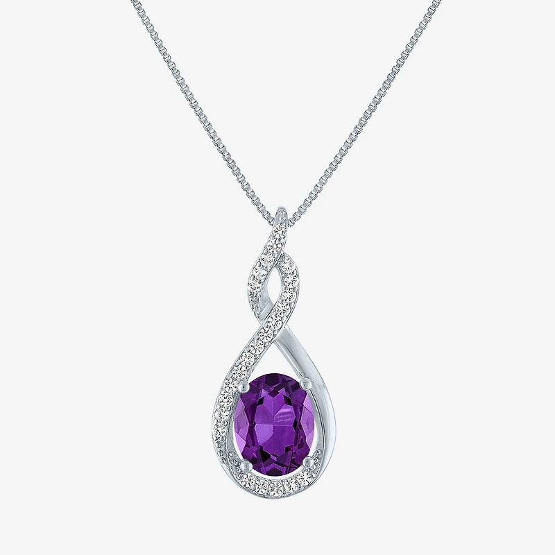Gemstone Sterling Silver 2-pc. Oval Jewelry Set