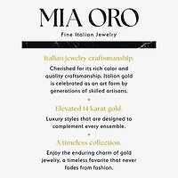 Mia Oro Womens 14K Gold 18 Inch Link Necklace