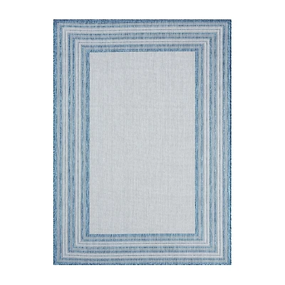 Nicole Miller Country Layla Bordered Outdoor Rectangular Area Rug