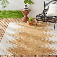 Nicole Miller Sofia Leon Geometric Fade Resistant Washable Outdoor Rectangular Area Rug