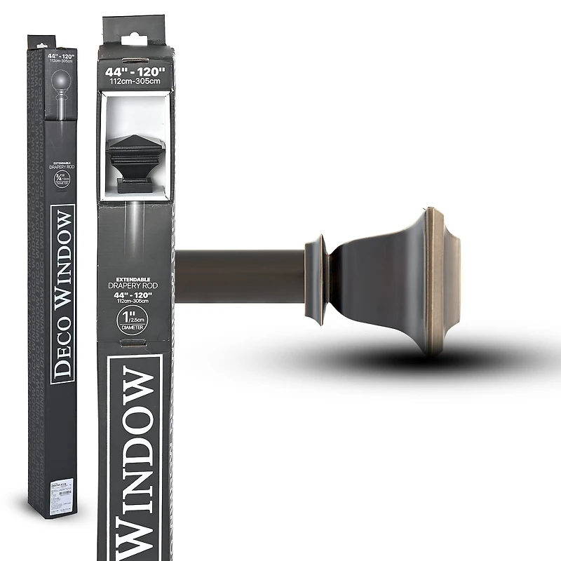 Deco Window Quattro 1 Adjustable Curtain Rod