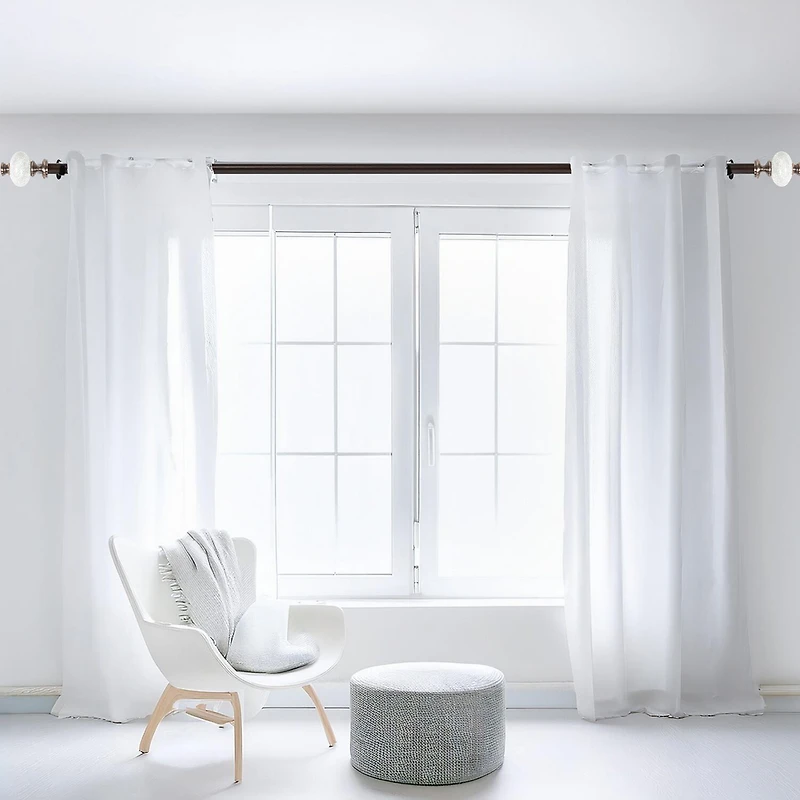 Deco Window Supreme Ceramic 1 Adjustable Curtain Rod