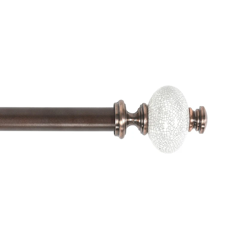 Deco Window Supreme Ceramic 1 Adjustable Curtain Rod