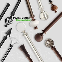 Deco Window Supreme Ceramic 1 Adjustable Curtain Rod