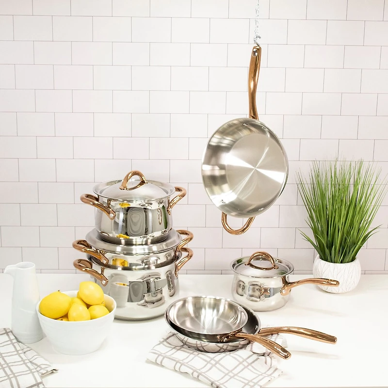 BergHOFF Ouro Gold 18/10 Stainless Steel 16-pc. Cookware Set
