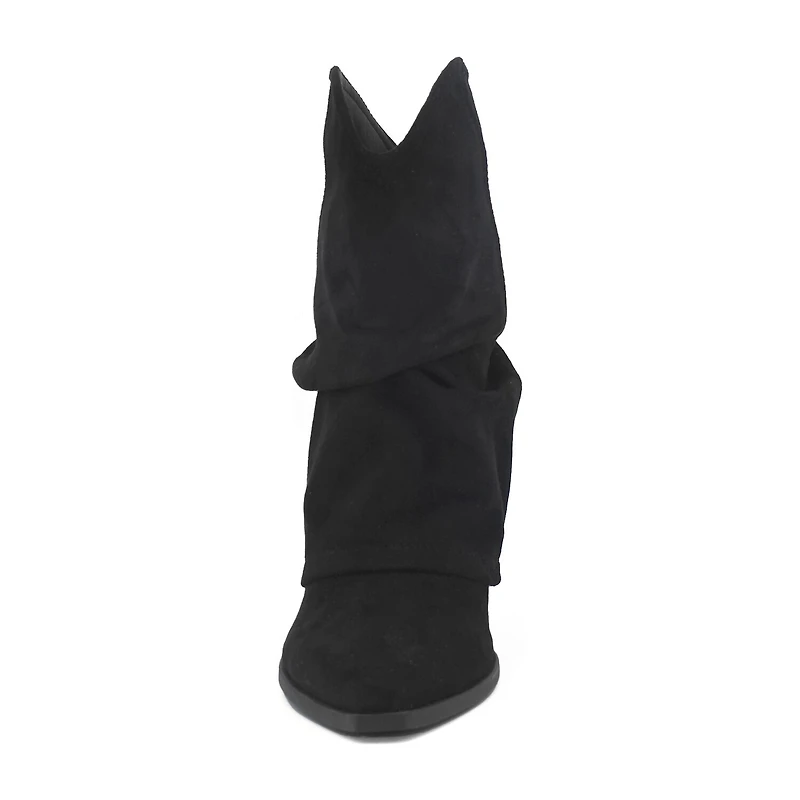 Yoki Womens Flat Heel Slouch Boots