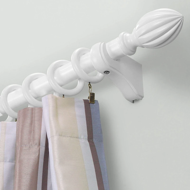 Lumi Home Furnishings Wood 1 3/8 3FT x 2pcs Curtain Rod
