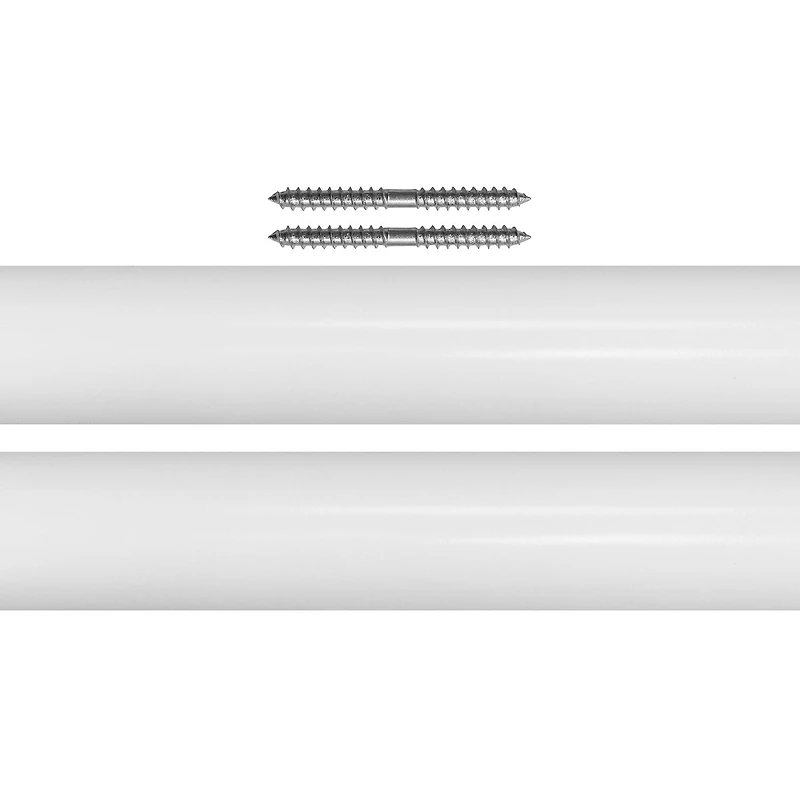 Lumi Home Furnishings Wood 1 3/8 3FT x 2pcs Curtain Rod
