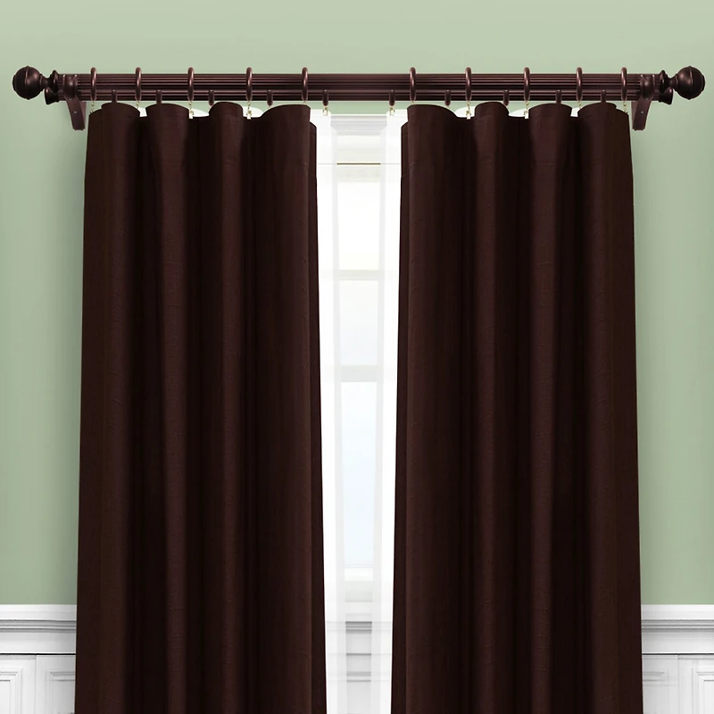 Lumi Home Furnishings Wood Double Curtain Rod Brackets
