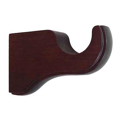 Lumi Home Furnishings 1Pc Wood Curtain Rod Brackets