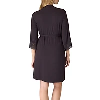 Bali® Breathe Womens Sleepwear Robe with Pockets, Soft Stretch Lace DFD143