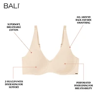 Bali® Cotton Collection Underwire Bra DF8131