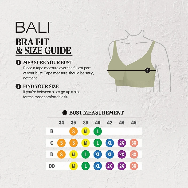 Bali® Cotton Collection Wireless Bra DF8130