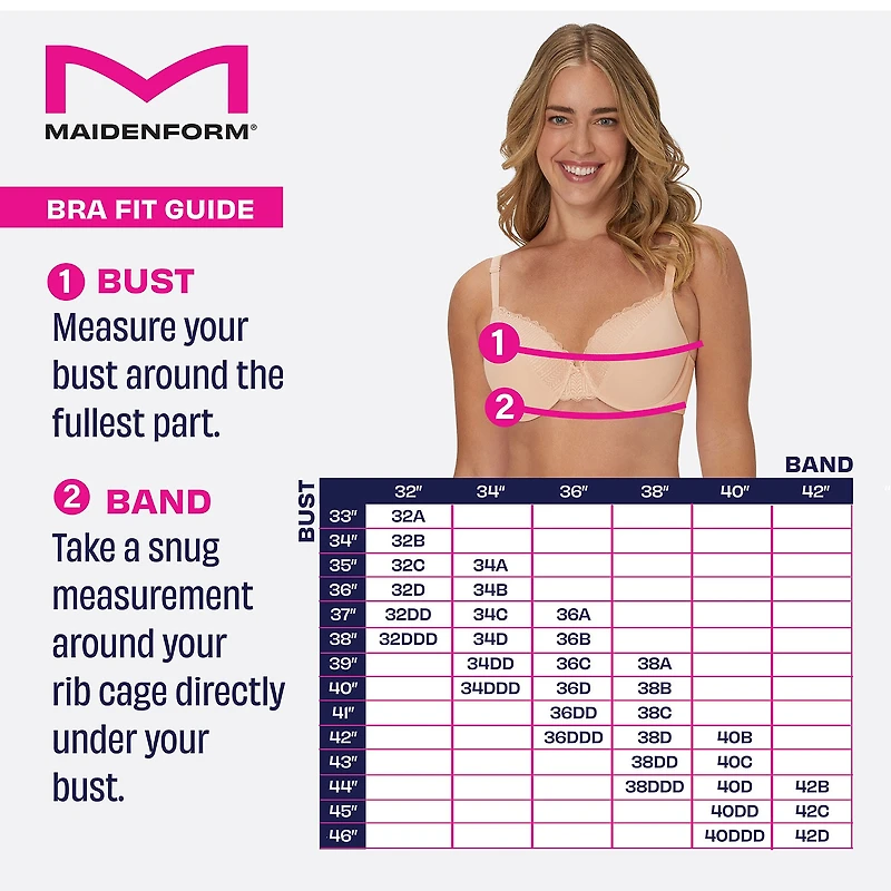 Maidenform® One Fab Fit Full-Coverage Racerback Front Closure Underwire Bra 07112