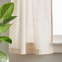 CHF 100% Linen 2-pc. Rod Pocket Window Tier