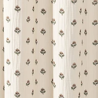 Peri Home Block Print Gauze Shower Curtain