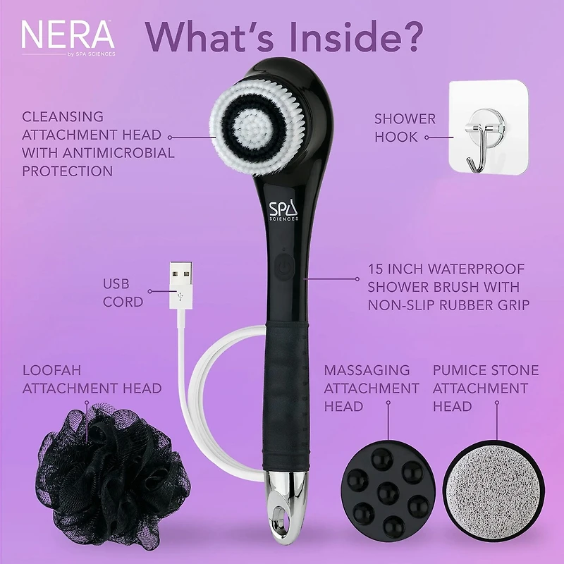 Spa Sciences Nera: Power Shower Brush