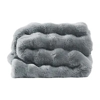 Brooklyn Loom Bubble Faux Fur Throw