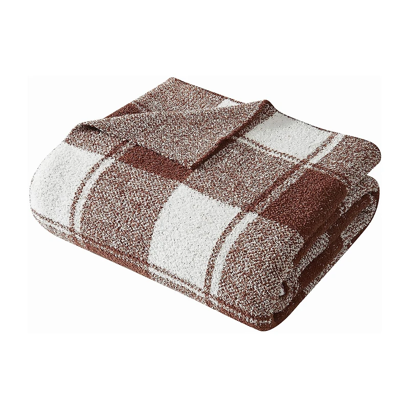 Brooklyn Loom Dusted Plaid Throw