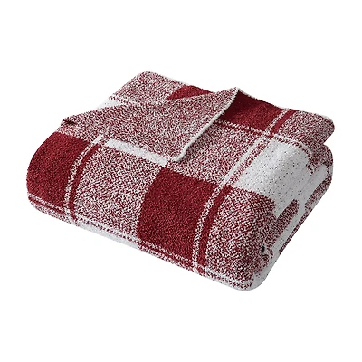 Brooklyn Loom Dusted Plaid Throw