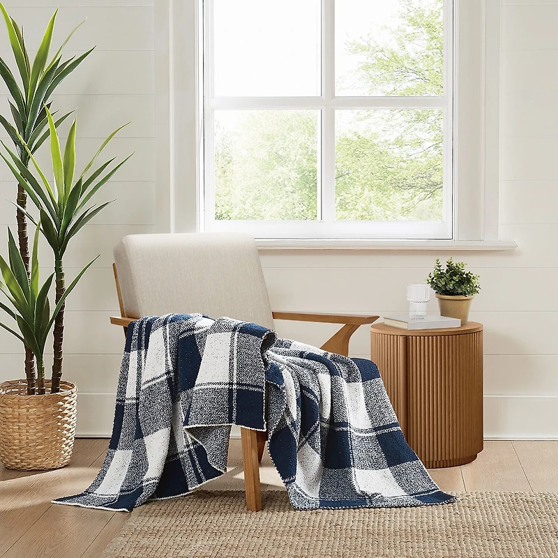 Brooklyn Loom Dusted Plaid Throw