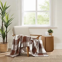 Brooklyn Loom Dusted Plaid Throw