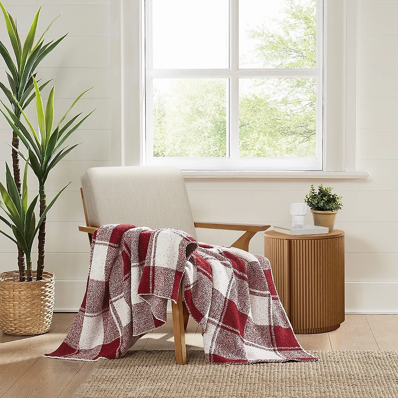 Brooklyn Loom Dusted Plaid Throw